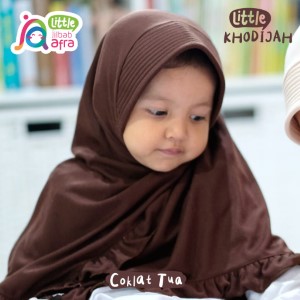 Jilbab Anak JAFR - Little Khodijah 10 Coklat Tua